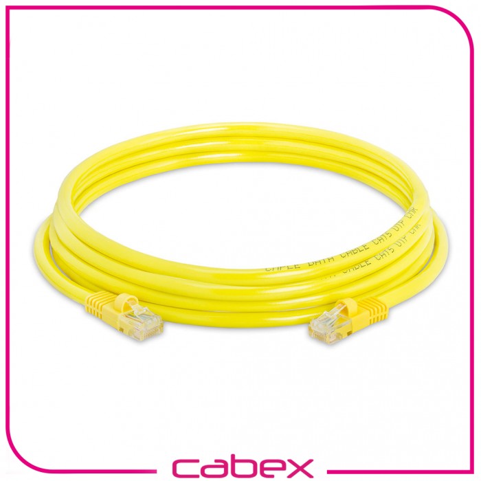 Cat6 Yellow / Sarı Patch Cord 3 Mt