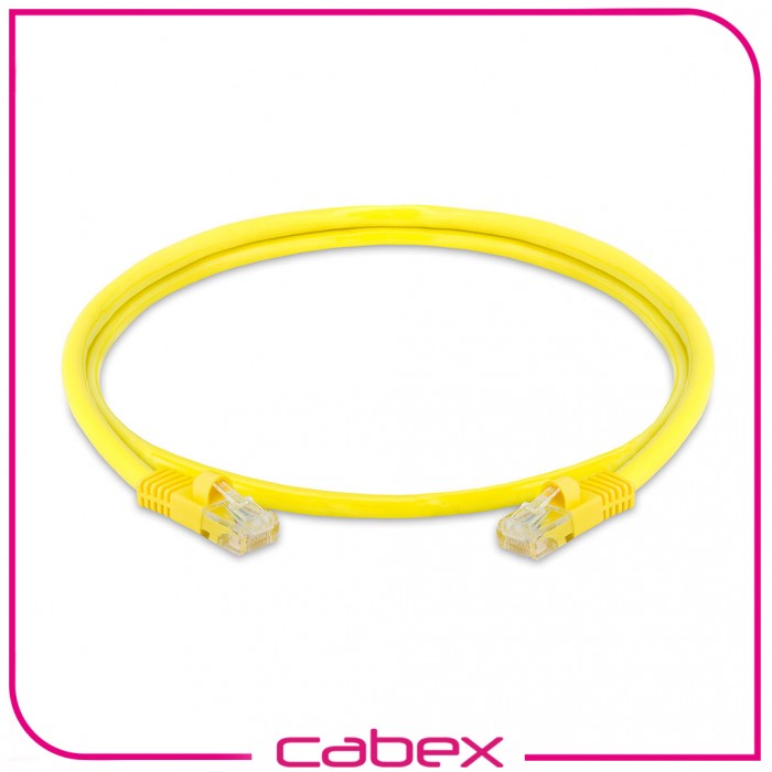 Cat6 Yellow / Sarı Patch Cord 1 Mt