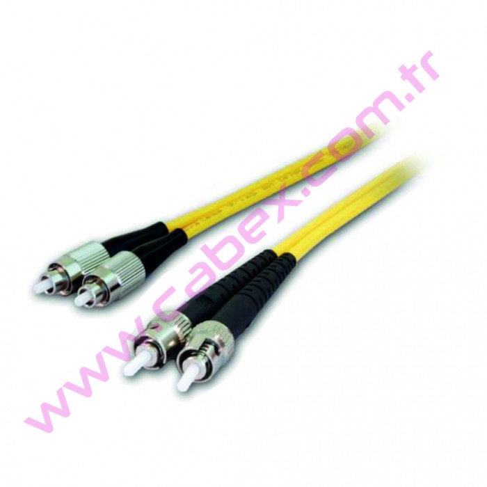 F/O Sm Fc-St Duplex Fiber Optik Patchcord Singlemode 2 Mt