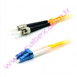 F/O Sm Lc-St Duplex Fiber Optik Patchcord Singlemode 10 Mt