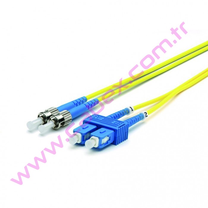 F/O Sm Sc-St Duplex Fiber Optik Patchcord Singlemode 1 Mt