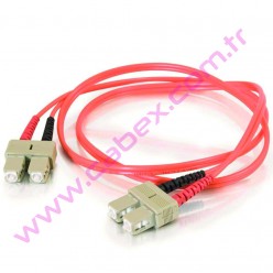 F/O Mm Sc-Sc Duplex Fiber Optik Patchcord Multimode 1 Mt