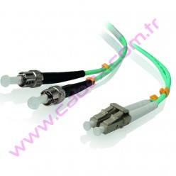 F/O Om3 Lc-St Duplex Fiber Optik Patchcord Multimode 1 Mt