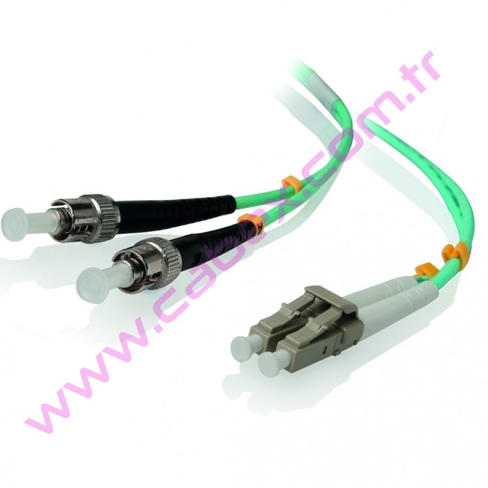 F/O Om3 Lc-St Duplex Fiber Optik Patchcord Multimode 2 Mt