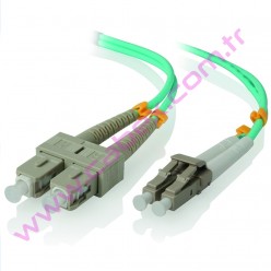 F/O Om3 Sc-Lc Duplex Fiber Optik Patchcord Multimode 1 Mt