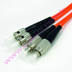 F/O Mm Fc-St Duplex Fiber Optik Patchcord Multimode 1 Mt