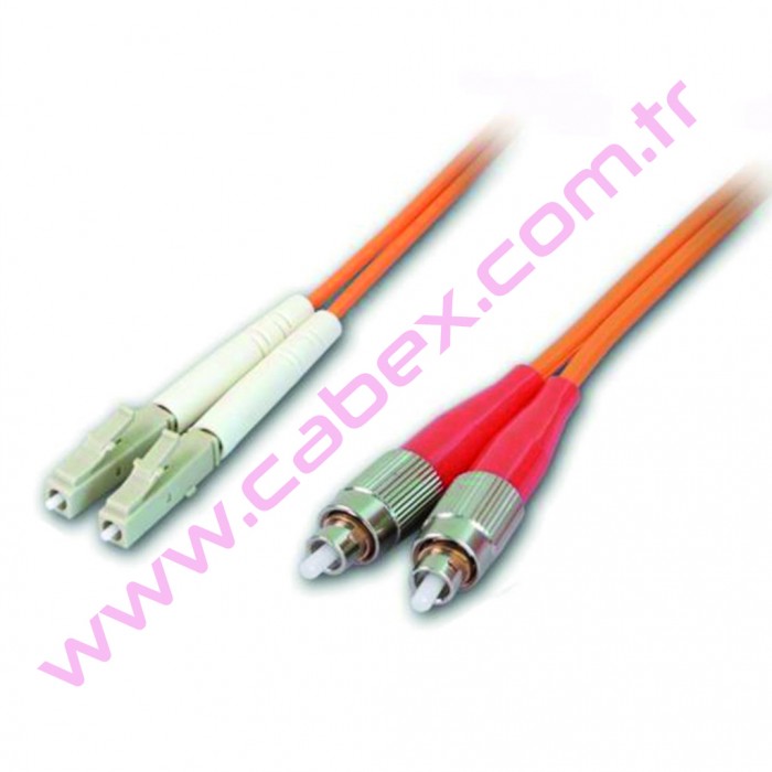 F/O Mm Lc-Fc Duplex Fiber Optik Patchcord Multimode 10 Mt