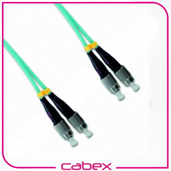 F/O Om3 Fc-Fc Duplex Fiber Optik Patchcord Multimode 2 Mt