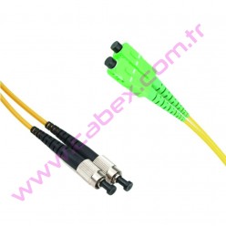 F/O Apc/Apc Sc/Apc-Fc/Apc Duplex Fiber Optik Patchcord 1 Mt