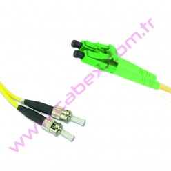 F/O Apc/Apc Lc/Apc-Lc/Apc Duplex Fiber Optik Patchcord 2 Mt