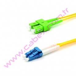 F/O Apc/Apc Sc/Apc-Lc/Apc Duplex Fiber Optik Patchcord 1 Mt