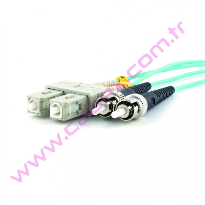 F/O Om3 Sc-St Duplex Fiber Optik Patchcord Multimode 2 Mt