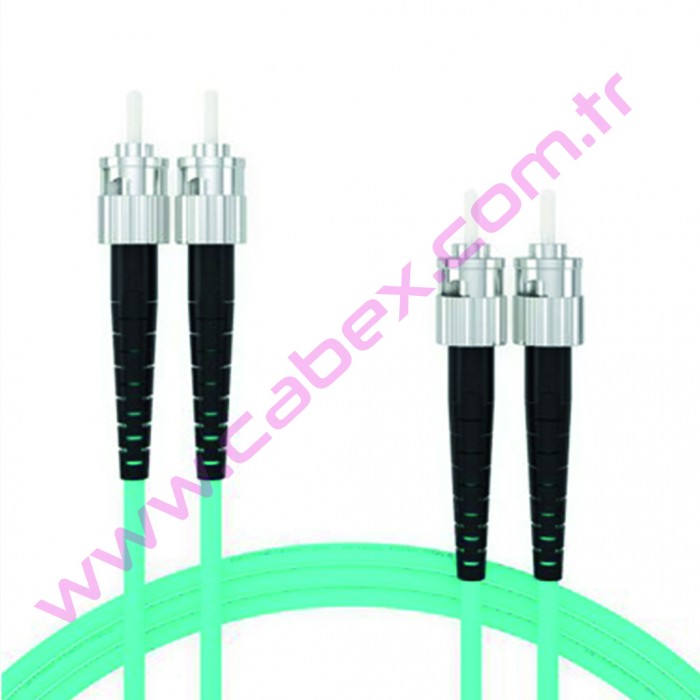 F/O Om3 St-St Duplex Fiber Optik Patchcord Multimode 3 Mt