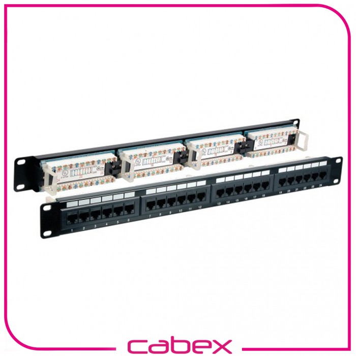 24 Port Cat6 Utp 1u Panel Dolu