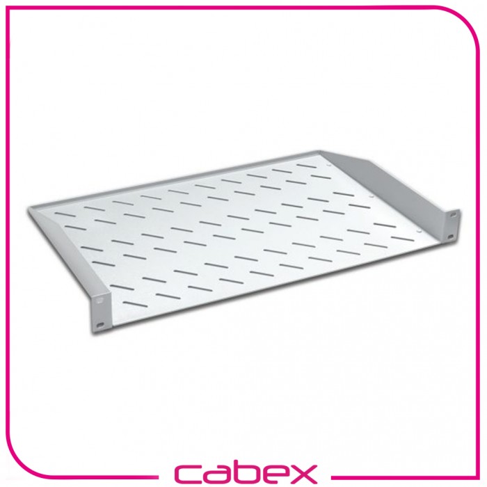 Lande 1U D=300mm 19'' Rack Mount 2 noktadan bağlantılı Sabit Raf